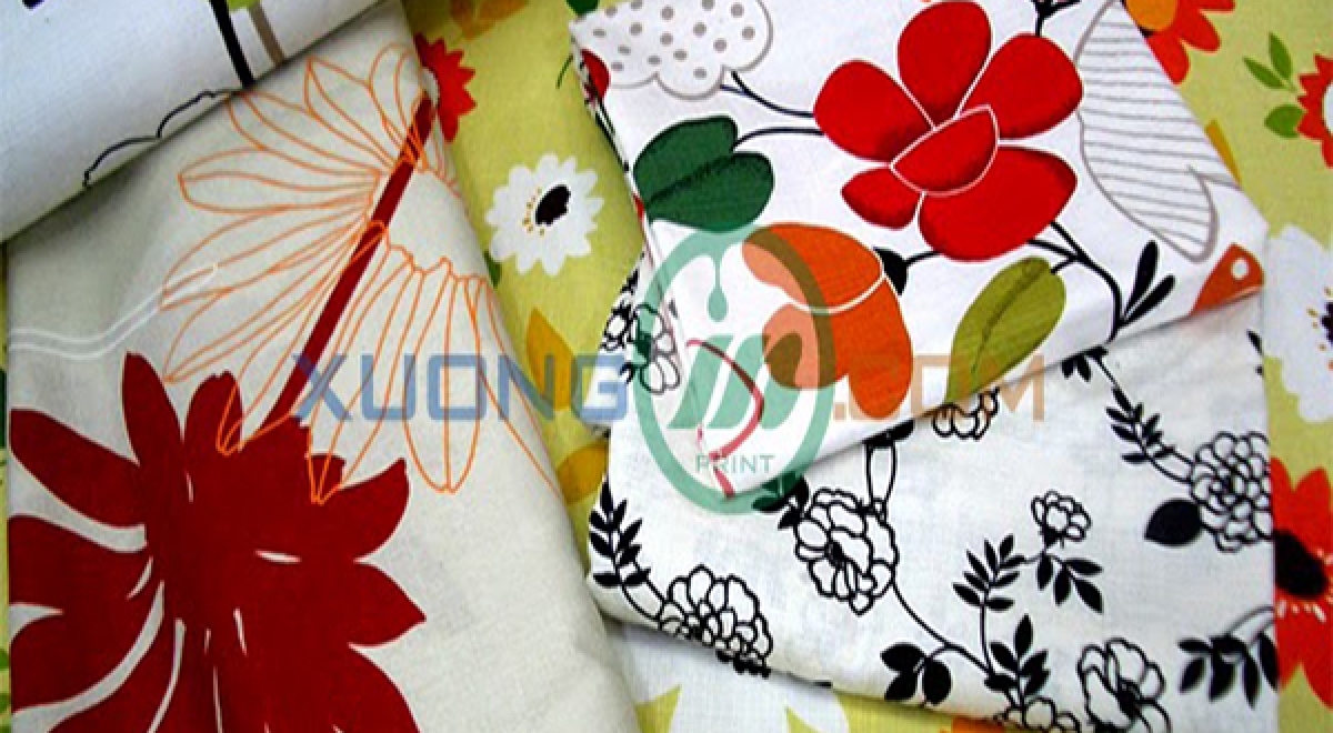 Quy trình sản xuất in vải lụa 7 màu - Vina