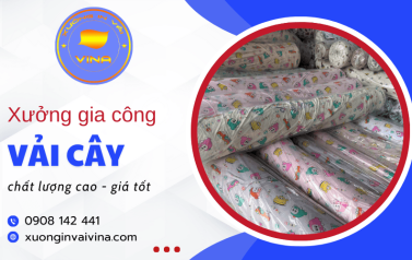 Xưởng In Vải Vina - Xưởng chuyên gia công vải cây chất lượng cao, giá tốt