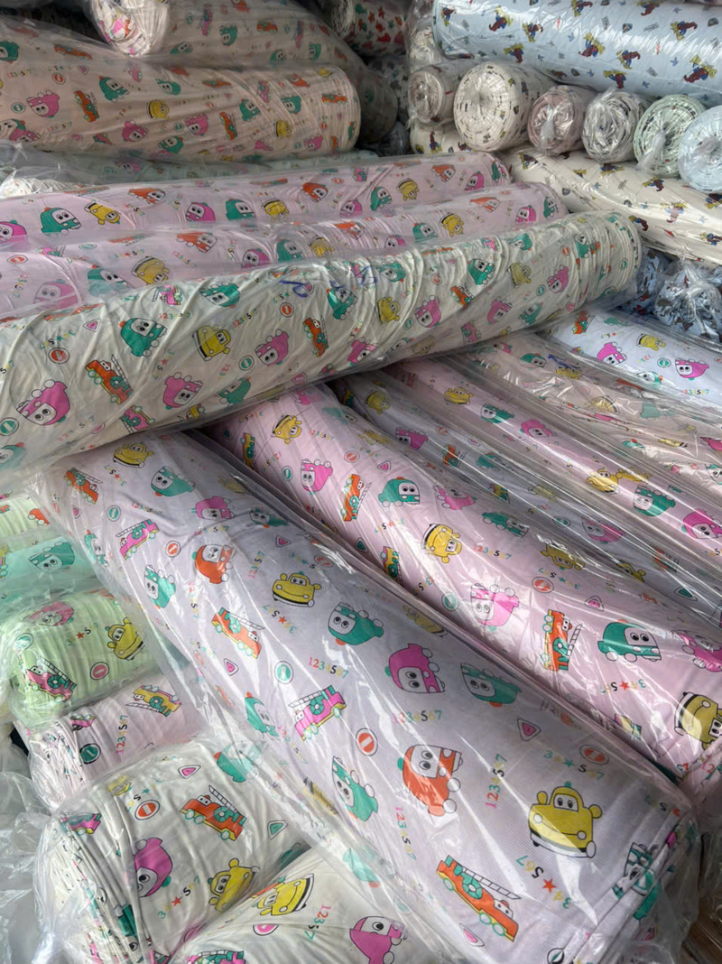 xưởng in gia công trên vải cotton